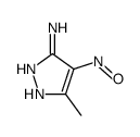 1H-Pyrazol-3-amine,5-methyl-4-nitroso-(9CI) Structure