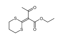 ethyl 2-(1,3-dithian-2-ylidene)-3-oxobutyric acid Structure