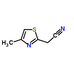 2-(4-甲基-1,3-噻唑-2-基)乙腈结构式