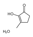 2-Hydroxy-3-methyl-2-cyclopenten-1-one hydrate (1:1)结构式