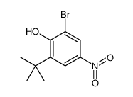 2-溴-6-叔丁基-4-硝基苯酚结构式