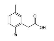 2-(2-Bromo-5-methylphenyl)acetic acid Structure