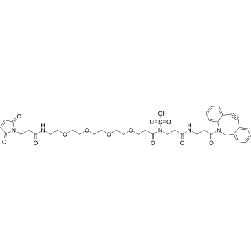 Sulfo DBCO-PEG4-Maleimide结构式