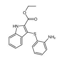 ethyl 3-(2-aminophenyl)sulfanyl-1H-indole-2-carboxylate Structure