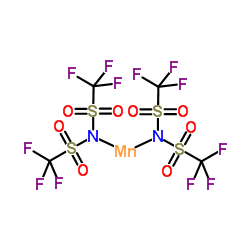 双(三氟甲磺酰基)亚胺锰(II)结构式