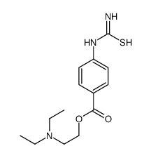 2-(Diethylamino)ethyl=p-thioureidobenzoate结构式