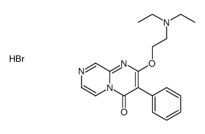 2-[2-(diethylamino)ethoxy]-3-phenylpyrazino[1,2-a]pyrimidin-4-one,hydrobromide Structure