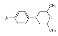 4-(2,6-二甲基吗啉)苯胺结构式
