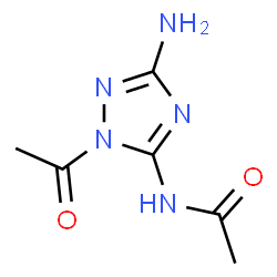 Acetamide,N-(1-acetyl-3-amino-1H-1,2,4-triazol-5-yl)- Structure