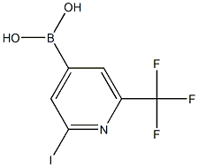 2-Iodo-6-(trifluoromethyl)pyridine-4-boronic acid Structure