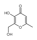 2-Hydroxymethyl-3-hydroxy-6-methyl-pyran-4(1H)-one Structure