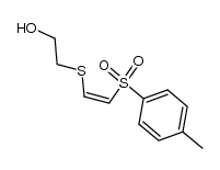 (Z)-2-((2-hydroxyethyl)thio)-1-p-toluenesulfonylethylene Structure