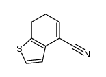6,7-dihydrobenzo[b]thiophene-4-carbonitrile结构式
