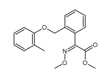 methyl (Z)-O-methyloximino-2-[(2-methyl)phenoxymethyl]phenylacetate Structure