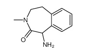 1-氨基-3-甲基-4,5-二氢-1H-苯并[D]氮杂革-2(3H)-酮结构式