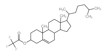 [10,13-dimethyl-17-(6-methylheptan-2-yl)-2,3,4,7,8,9,11,12,14,15,16,17-dodecahydro-1H-cyclopenta[a]phenanthren-3-yl] 2,2,2-trifluoroacetate结构式