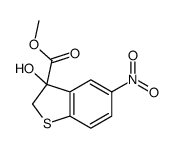 methyl 3-hydroxy-5-nitrobenzo[b]thiophene-3-carboxylate结构式