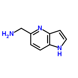 5-氨甲基-1-氢-吡咯[3,2-B]吡啶结构式