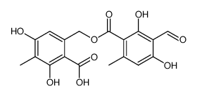 3-Formyl-2,4-dihydroxy-6-methylbenzoic acid (2-carboxy-3,5-dihydroxy-4-methylphenyl)methyl ester picture