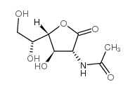 2-乙酰氨基-2-脱氧-D-半乳糖酸-1,4-内酯结构式
