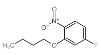 2-丁氧基-4-氟-1-硝基苯结构式