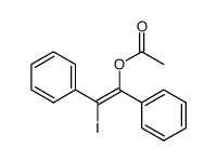 (E)-β-iodo-α-phenylstyryl acetate结构式