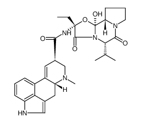 2'-ethyl-12'-hydroxy-5'-isopropyl-ergotamane-18,3',6'-trione结构式