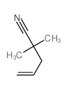 4-Pentenenitrile,2,2-dimethyl- Structure