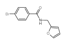 N-(呋喃-2-基甲基)-4-溴苯甲酰胺结构式