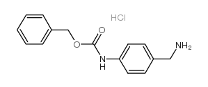 4-(氨基甲基)苯基氨基甲酸苄酯盐酸盐结构式