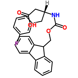 fmoc-(r)-3-amino-4-(3-fluoro-phenyl)-butyric acid structure