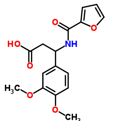 3-(3,4-DIMETHOXY-PHENYL)-3-[(FURAN-2-CARBONYL)-AMINO]-PROPIONIC ACID structure