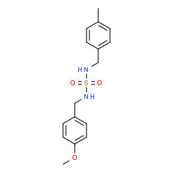 N-(4-METHOXYBENZYL)-N'-(4-METHYLBENZYL)SULFAMIDE Structure