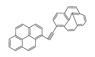 1-(2-pyren-1-ylethynyl)pyrene结构式