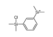 [3-[chloro(dimethyl)silyl]phenyl]-dimethylsilicon Structure