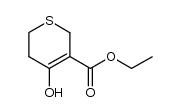 4-hydroxy-5,6-dihydro-2H-thiopyran-3-carboxylic acid ethyl ester Structure