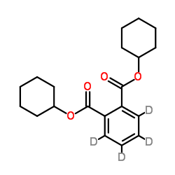 邻苯二甲酸二环己酯-3,4,5,6-D4结构式