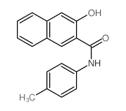 3-羟基-N-(4-甲基苯基)-2-萘甲酰胺结构式