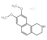 8,9-dimethoxy-1,2,3,4-tetrahydrobenzo[h]isoquinoline,hydrochloride Structure