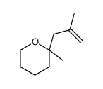 2-methyl-2-(2-methylprop-2-enyl)oxane Structure