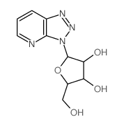 3H-1,2,3-Triazolo[4,5-b]pyridine,3-b-D-ribofuranosyl-结构式