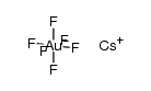 caesium hexafluoroaurate(V) Structure