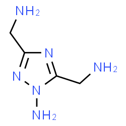 1H-1,2,4-Triazole-3,5-dimethanamine,1-amino-(9CI) Structure