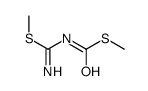 S-methyl N-[amino(methylsulfanyl)methylidene]carbamothioate Structure