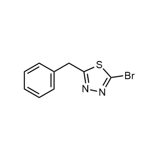 2-苄基-5-溴-1,3,4-噻二唑结构式