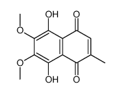 5,8-dihydroxy-6,7-dimethoxy-2-methylnaphthalene-1,4-dione结构式