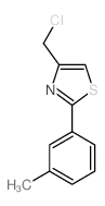 4-(Chloromethyl)-2-(3-methylphenyl)-1,3-thiazole Structure