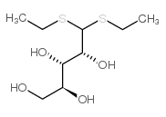 L-阿拉伯糖二乙基二硫代乙缩醛结构式