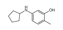 5-cyclopentylamino-2-methyl-phenol Structure