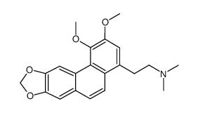 N,N-Dimethyl-3,4-dimethoxy-6,7-(epoxymethanoxy)phenanthrene-1-ethanamine结构式